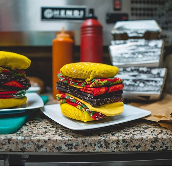 Rainbow Socks- hamburger - Picture 3 of 5